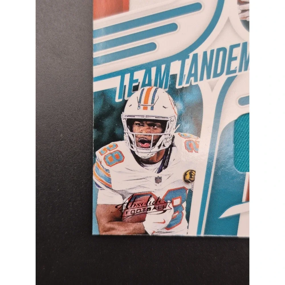 2025 Panini Absolute DeVon Achane Tyreek Hill #TTM-MIA Team Tandems /115